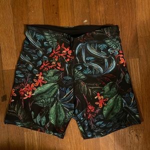 Tropical Lorna Jane Shorts